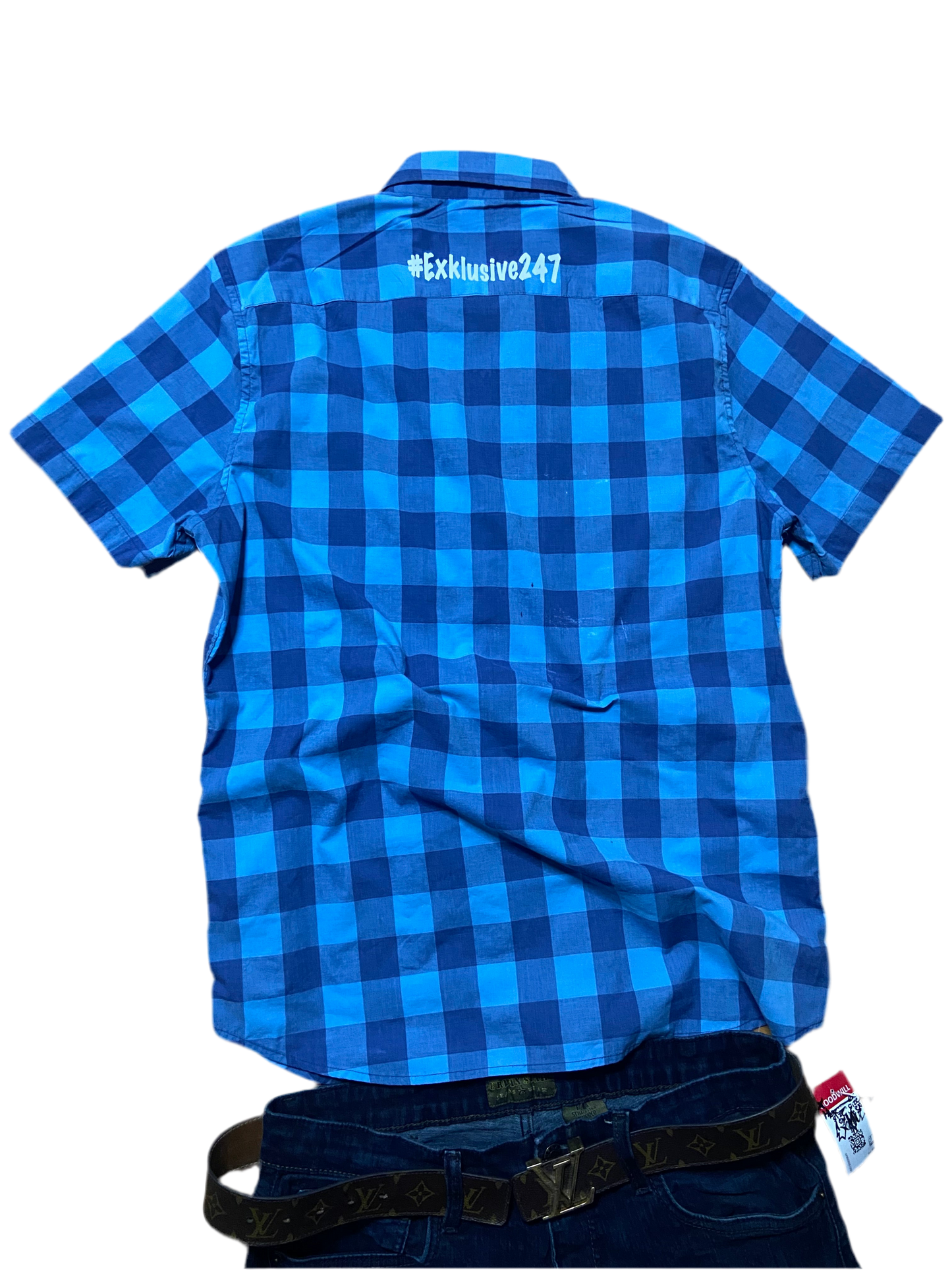 “Smoke” blue flannel