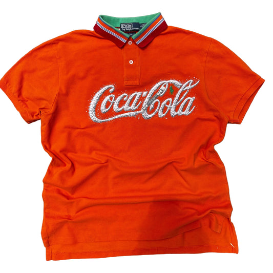 1 of 1 upcycled  Polo Orange